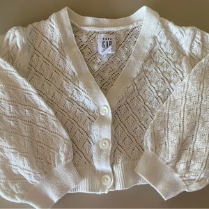 Light weight baby girl white cardigan sweater by Baby GAP 12-18 months